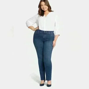 nwot nydj marilyn straight  medium was jeans sizeP5054